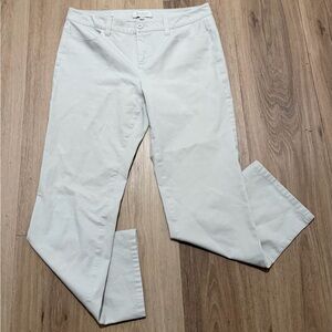 Talbots Petites Signature Women’s Straight Leg Off-White Pants size 8P